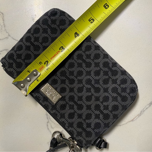 Coach Wristlet / Clutch Black Monogram - Picture 3 of 8